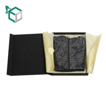 высокое качество сенсорный чувство бумажная коробка подарка слоения рубашка черный цвет печати магнитным замком мужская 